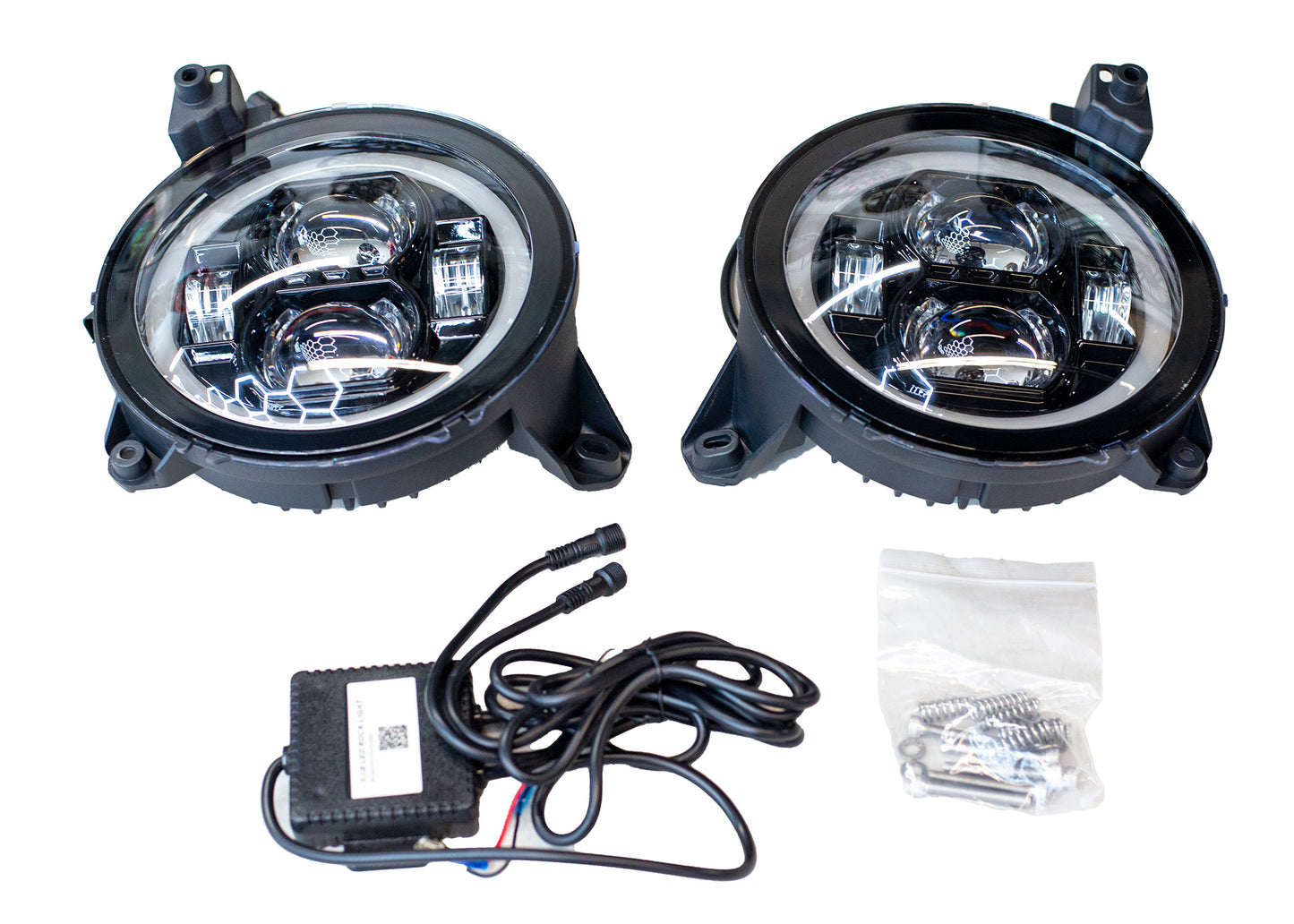 SOFLO Jeeps "SFJ" 9 inch RGB Halo LED Color Changing Headlights