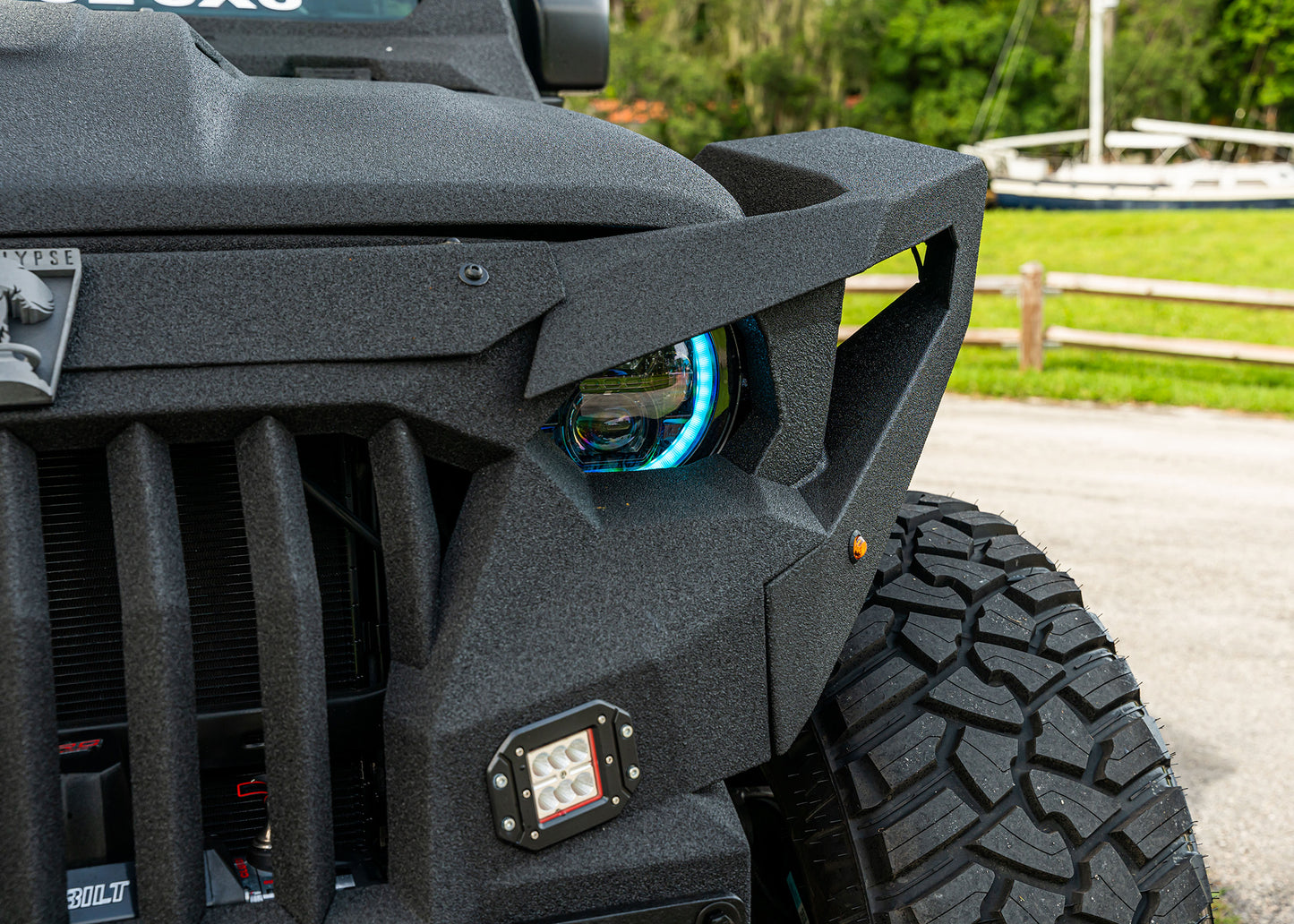SOFLO Jeeps "SFJ" 9 inch RGB Halo LED Color Changing Headlights