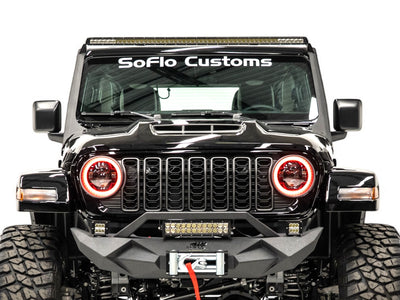 Jeep Wrangler Color Changing RGBW Halo Headlights 2018-2025