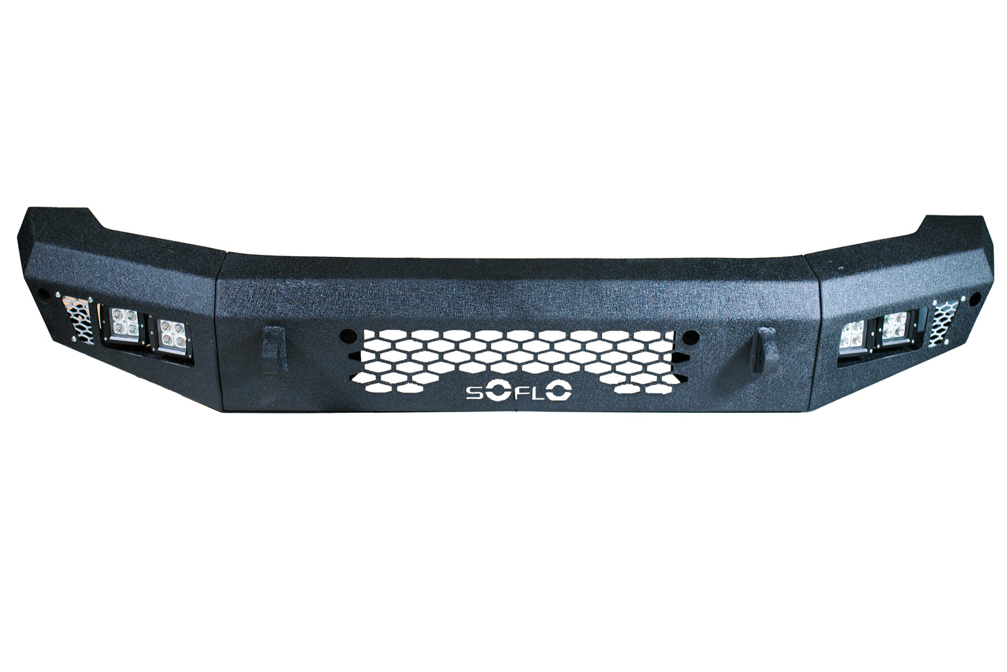Ford Bronco Full Length Steel Front Bumper with 4 Cube Lights