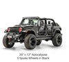 Apocalypse 5 Spoke Wheel for Jeep Wrangler / Gladiator 5 Lug Black