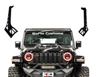 Brackets for 52” Lightbar for Jeep Wrangler 2018-2025