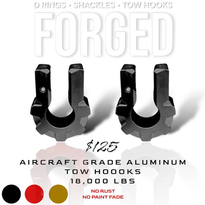 BLACK FORGED D RINGS 18,000lbs