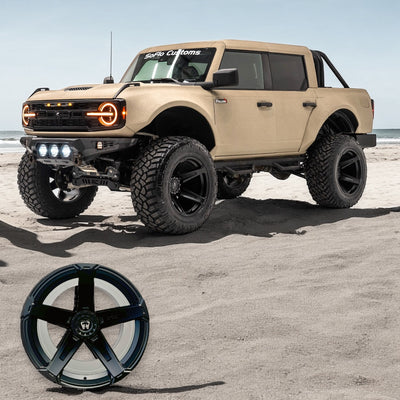 Ford Bronco Apocalypse 5 Spoke Wheel 6 Lug (Black)