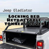 Jeep Gladiator Aluminum Rectractable Tonneau Bed Cover with Lock and Light