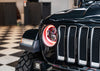 JEEP Wrangler JL 9” Halo Headlights ( EASY INSTALL bolt on ) High Quality Color Changing LED RGB fits Wrangler, 4xe, 392, all JL Models 2018-2024