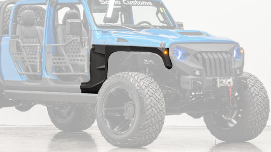 Custom Fenders For Jeep Wrangler and Gladiator (FRONT)
